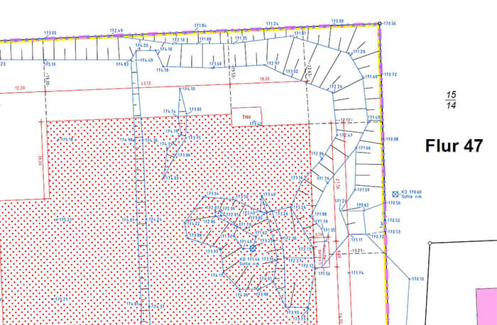 Liegenschaftsplan, lageplan, amtlicher lageplan