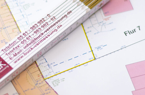 zerlegungsvermessung, katastervermessung, hessen, zerlegung, flurstück