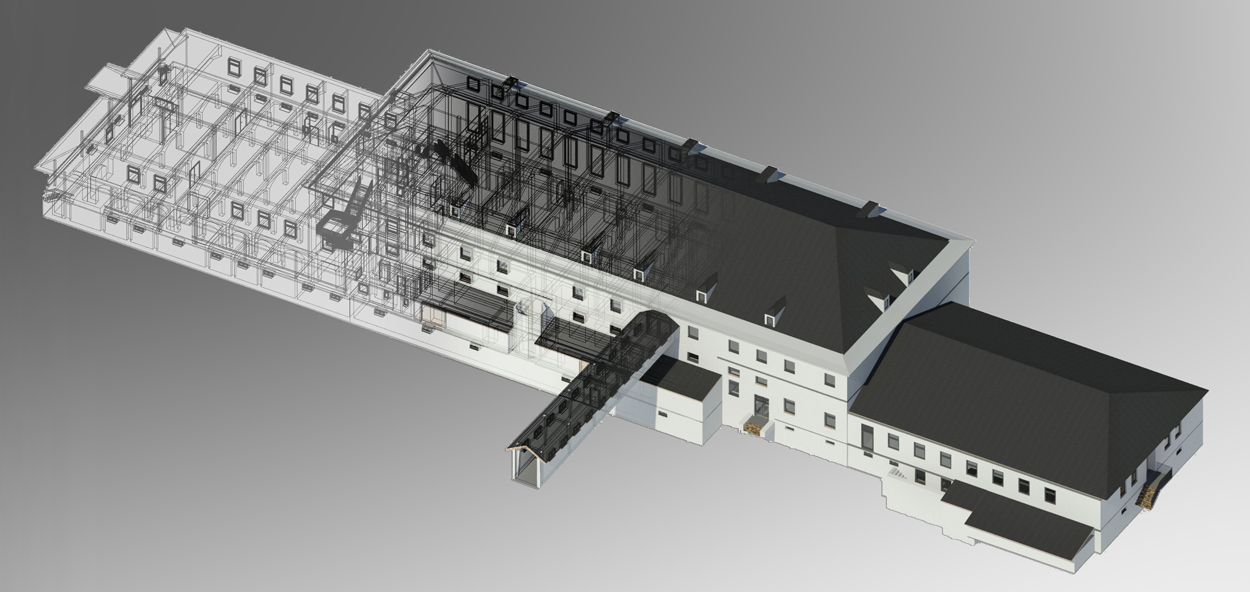 heeresbäckerei, kassel, bim, bestandsplan, 3d-modell