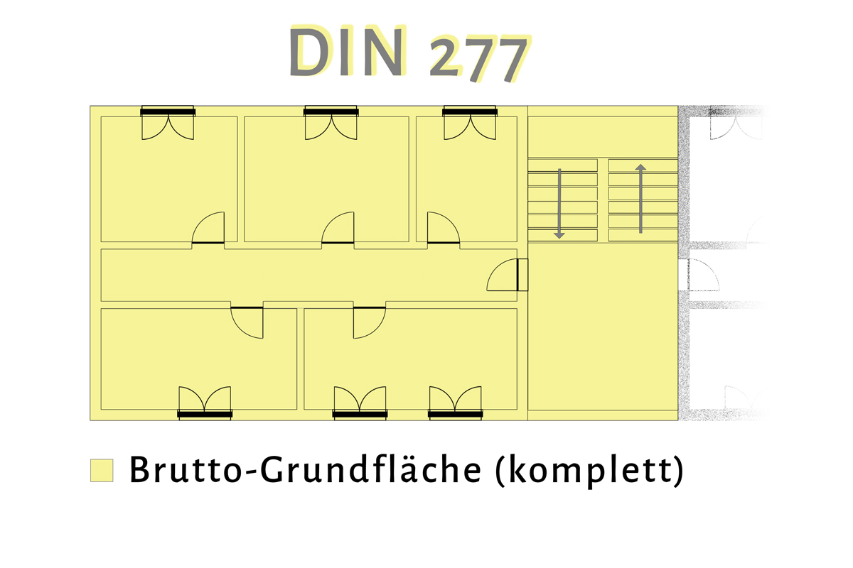 Din 277, Flächenermittlung, Mietflächenermittlung, Wohnflächenermittlung, Nutzflächenermittlung, WoFlV, MF-gif 2023, buck Vermessung, Vermessungsbüro, Bestandsaufmaß