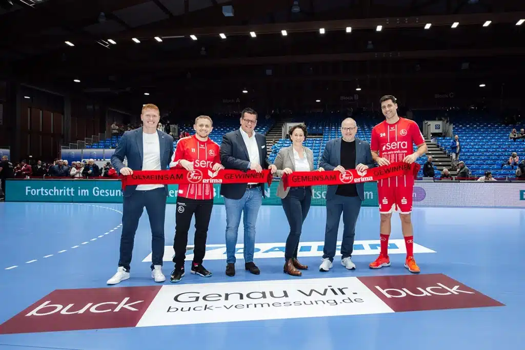 mt, melsungen, handball, 1. bundeliga, nordhessen, fullepower, sponsor, partner, buck vermessung