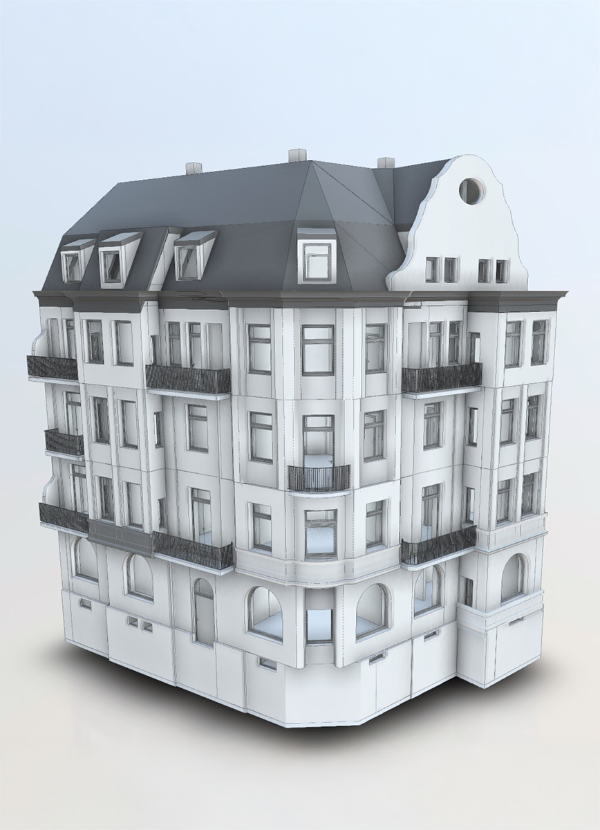 3D-Modell, 3D-Laserscanning, Bestandsaufmaß, Mannheim, Vermessung