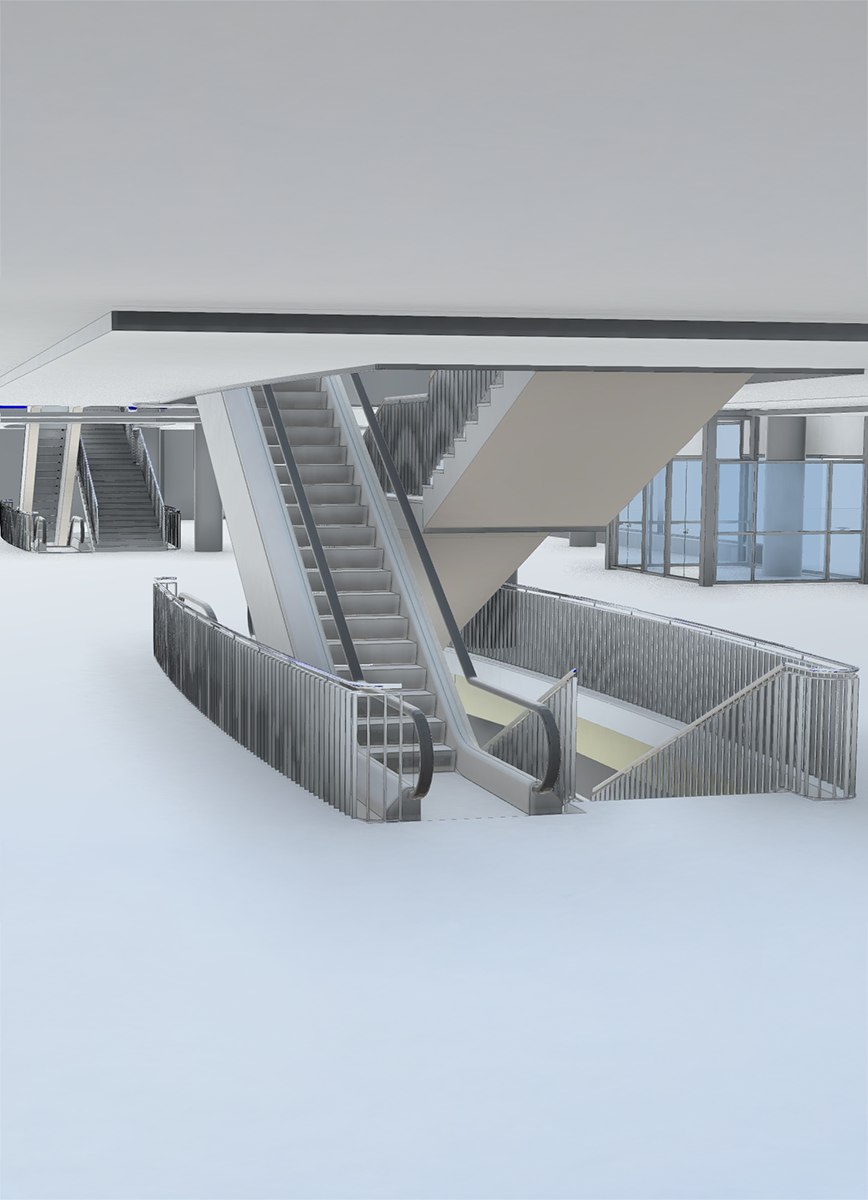 3D-Modell, 3D-Laserscanning, Bestandsaufmaß, Hanau, Verkaufshaus