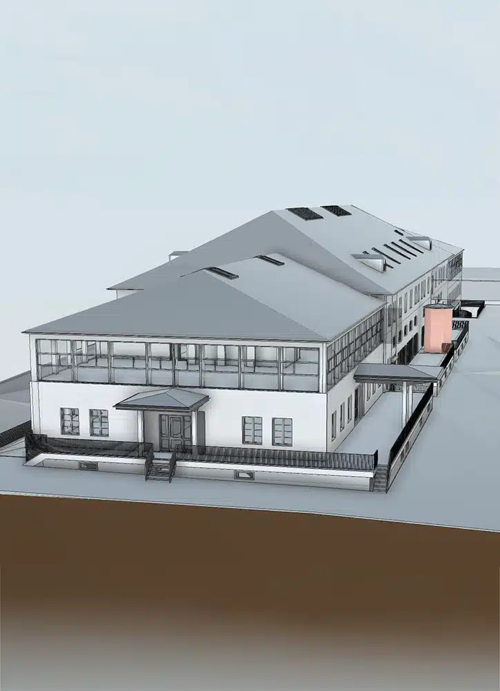 3D-Laserscanning, 3D-Vermessung, Bestandsvermessung, Vermessungsbüro, Heeresbäckerei Magazinhof Kassel