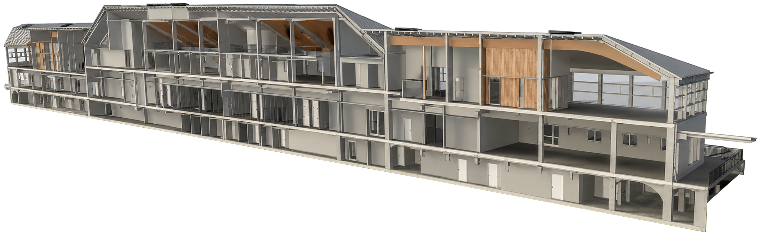 Punktwolkezu3DModell_02 querschnitt durch das 3d-modell der heeresbäckerei in kassel